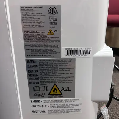 Portable Air Conditioner 10000 BTU 450 Sq Ft 115V HDPAC-10-A1 (14000 BTU ASHRAE) - Thumbnail 9