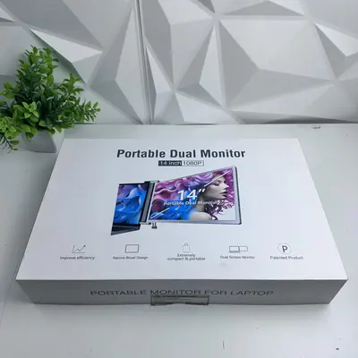 Portable Dual Monitor 14" 1080P FHD IPS, USB-C/HDMI - Thumbnail 2