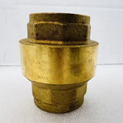 PROFLO PFSCVJ Series 1-1/2 in. Brass Threaded Spring Check Valve - New - Real photo at TamDo.us