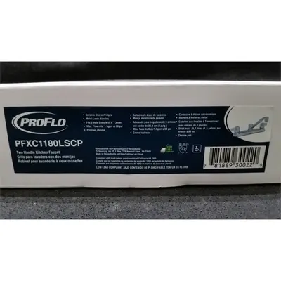 PROFLO PFXC1180LSCP Two Handle Kitchen Faucet, Polished Chrome Finish - Thumbnail 7