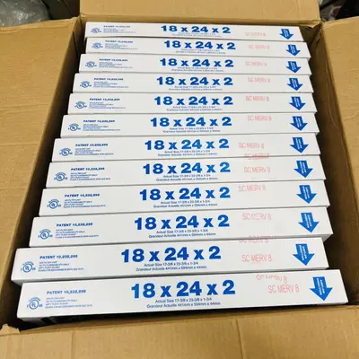 PROSOURCE SC MERV 8 Pleated Filter 18x24x2 Wire-Backed, Box of 12 - Thumbnail 2