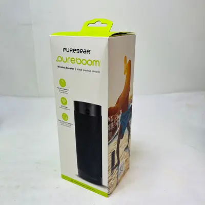 PureGear PureBoom Wireless Bluetooth Speaker Black Portable 13hr Battery E71BB - Thumbnail 6