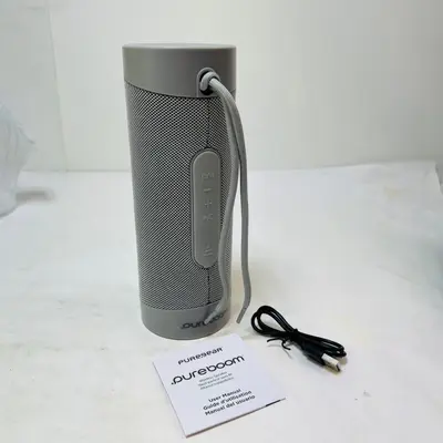 PureGear PureBoom Wireless Bluetooth Speaker Gray Portable 13hr Battery E85BB - Thumbnail 2