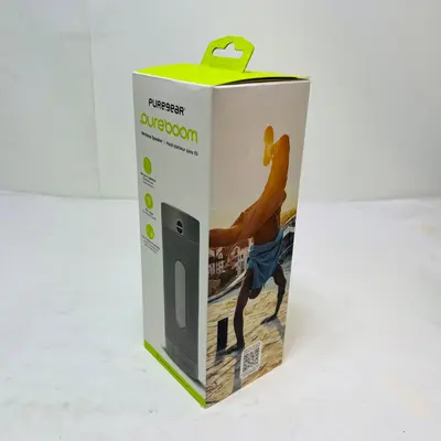 PureGear PureBoom Wireless Bluetooth Speaker Gray Portable 13hr Battery E8CBB - New - Real photo at TamDo.us