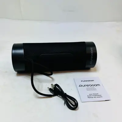 PureGear PureBoom Wireless Bluetooth Speaker with Built-in Mic Black E6HBB - Thumbnail 2