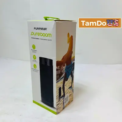 PureGear PureBoom Wireless Bluetooth Speaker with Built-in Mic Black E6HBB - New - Real photo at TamDo.us