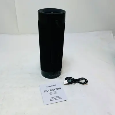 PureGear PureBoom Wireless Bluetooth Speaker with Built-in Mic Black E8UBB - Thumbnail 2