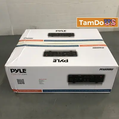 Pyle PFA600BU Compact Bluetooth Amplifier, 2-Channel, 600W - New Open Box - Real photo at TamDo.us