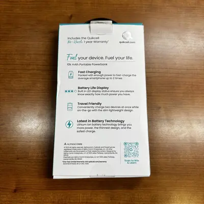 QuikCell POWERFUEL Wireless 10K mAh Powerbank - Thumbnail 3