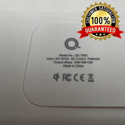 QuikCell Trio 3-in-1 Wireless Charging Station Qi 18W for iPhone Watch AirPods - Thumbnail 4