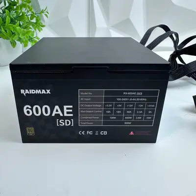 Raidmax RX-600AE-SD 600W ATX Power Supply 80 PLUS Gold Certified Non-Modular - Thumbnail 7