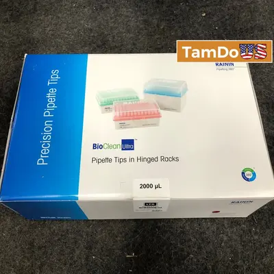 Rainin BioClean Ultra Pipette Tips 2000uL LTS Hinged Racks - New - Real photo at TamDo.us