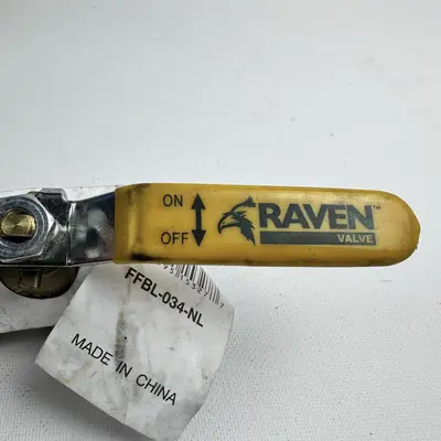 Raven FFBL-034-NL 3/4" Brass Ball Valve 400 WOG Lead-Free PEX Adapter - Thumbnail 3