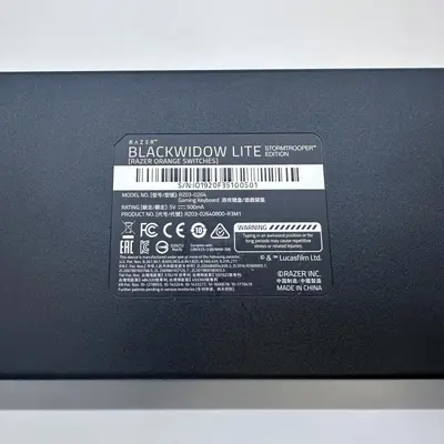 Razer BlackWidow Lite Keyboard, Black, Orange Switches RZ03-0264 - Thumbnail 4