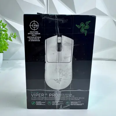 Razer Viper V3 Pro White Edition Ultralight Wireless Esports Gaming Mouse 8000Hz - Thumbnail 7