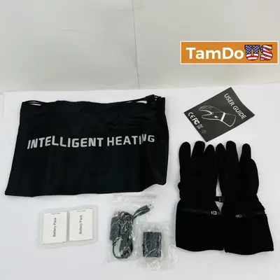 Rechargeable Heated Gloves, Intelligent Heating, Ski, Arthritis & Raynaud’s - New Open Box - Real photo at TamDo.us