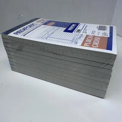 Rediform Purchase Order Book Bottom Punch Two-Part 50/Book Carbonless 10 Pack - Thumbnail 4