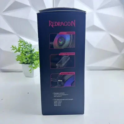 Redragon Pandora Gaming Headset RGB Wired Over-Ear Headphones - Thumbnail 7