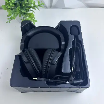 Redragon Pandora Gaming Headset RGB Wired Over-Ear Headphones - Thumbnail 3