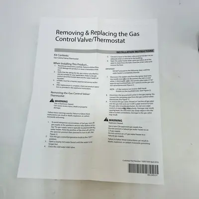 Resideo WN8840B1110 Gas Control Valve for Water Heater Furnace NAT GAS 1/2 PSI - Thumbnail 7