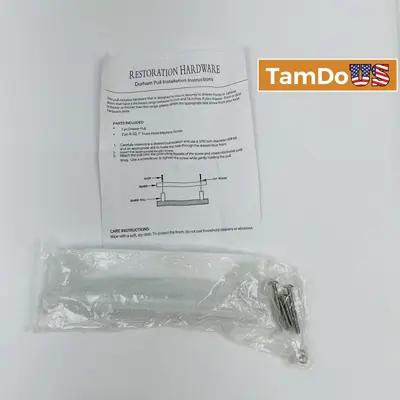 Restoration Hardware Durham Drawer Pull 6" Chrome Finish, Model 24170245 - New - Real photo at TamDo.us