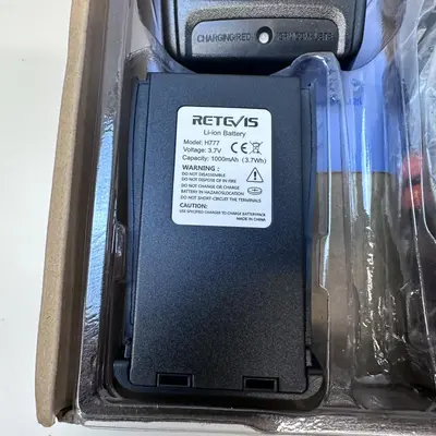 Retevis H777 FRS Two Way Radio Walkie Talkie 1000mAh Battery Charging Dock - Thumbnail 4