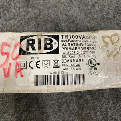RIB TR50VA008 Transformer 50VA 120VAC Output Multi-Volt Input - Thumbnail 6