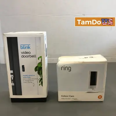 Ring Indoor Cam & Blink Video Doorbell - Thumbnail 1