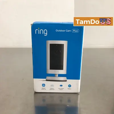 Ring Outdoor Cam Plus 2K Security Camera Battery Wireless Color Night Vision - Thumbnail 1