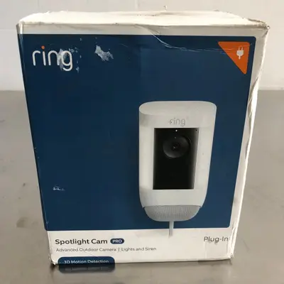 Ring Spotlight Cam Pro Plug-In Outdoor Security Camera, Lights & Siren 3D Motion - Thumbnail 2