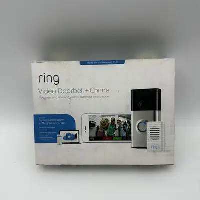Ring Video Doorbell 1st Gen + Chime Wi-Fi Bundle Satin Nickel - Thumbnail 6