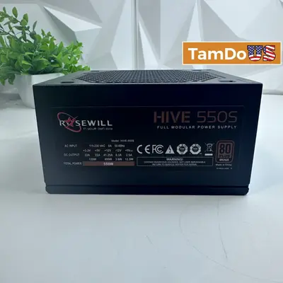 Rosewill HIVE 550S 550W Full Modular Power Supply 80 PLUS Bronze PSU HIVE-550S - Excellent - Real photo at TamDo.us