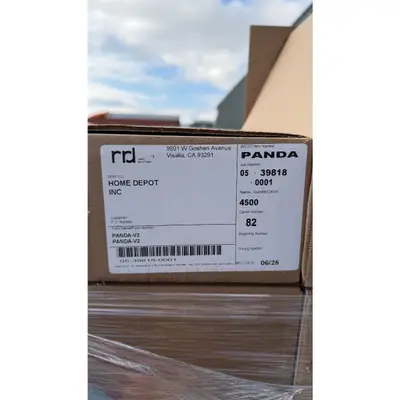 RRD Label Solutions PANDA-V2 Adhesive Shipping Labels 3.86" x 3.86", 4500 Qty - Thumbnail 2
