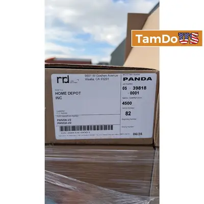 RRD Label Solutions PANDA-V2 Adhesive Shipping Labels 3.86" x 3.86", 4500 Qty - Thumbnail 1