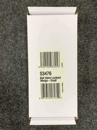 S3476 Ball Valve Lockout Wedge, 1/4" to 1" Diameter Valves - Thumbnail 3