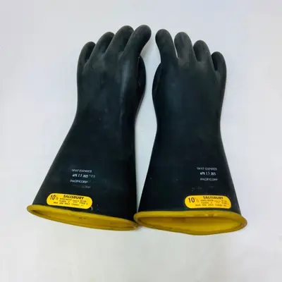 Salisbury Class 2 Electrical Rubber Gloves 10.5" 17kV ANSI ASTM Type I - Thumbnail 2