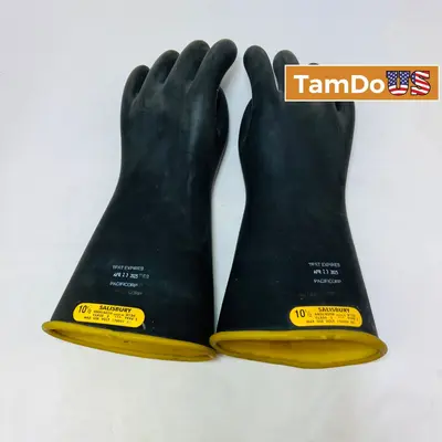 Salisbury Class 2 Electrical Rubber Gloves 10.5" 17kV ANSI ASTM Type I - Thumbnail 1