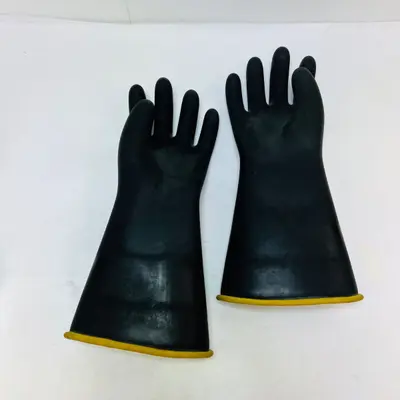 Salisbury Class 2 Electrical Rubber Gloves Size 10 17kV ANSI ASTM Type I - Thumbnail 3