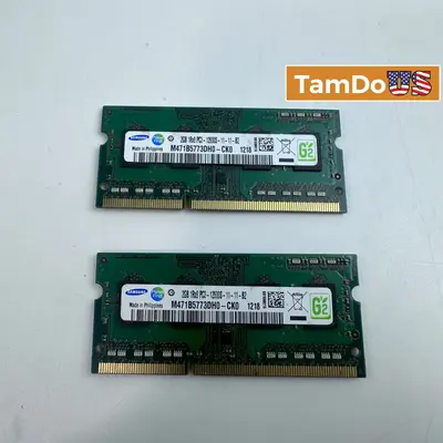 Samsung 4GB Kit (2x2GB) DDR3 Laptop RAM PC3-12800S 1600MHz SO-DIMM - Thumbnail 1