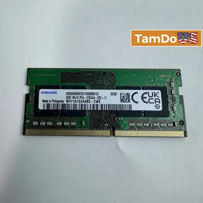 Samsung 8GB DDR4 3200MHz PC4-3200AA SO-DIMM Laptop RAM Memory M471A1G44AB0-CWE - Excellent - Real photo at TamDo.us
