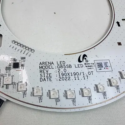 Samsung Arena LED G85SB Light Ring Board Rev 2.0 190x190mm BN49G934SN OEM - Thumbnail 5