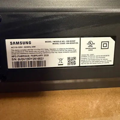 Samsung B-Series HW-B550F 2.1Ch Soundbar with Wireless Subwoofer DTS Virtual:X - Thumbnail 7