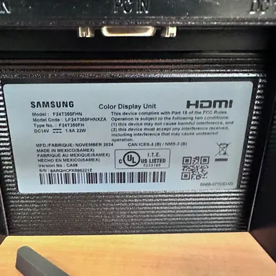 Samsung F24T350FHN 24" FHD IPS Monitor 75Hz HDMI Slim Bezel - Thumbnail 8