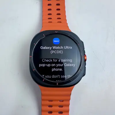 Samsung Galaxy Watch Ultra (47mm, LTE, SM-L705U) Gray Titanium Orange Band - Thumbnail 2