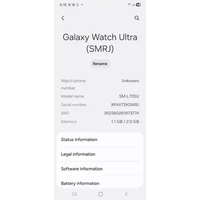 Samsung Galaxy Watch Ultra SM-L705U (47mm, LTE) Smart Watch - Thumbnail 8