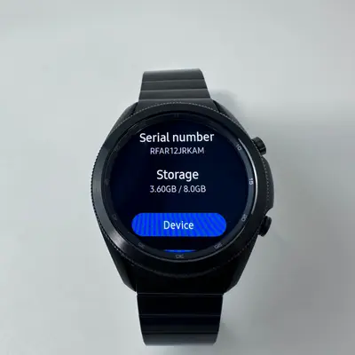 Samsung Galaxy Watch3 SM-R840 (45mm, GPS) Titanium Case Black Metal Link Band - Thumbnail 6
