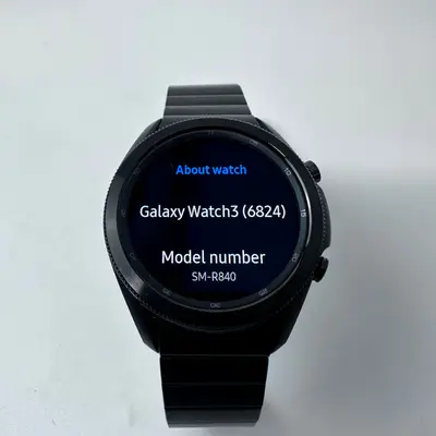 Samsung Galaxy Watch3 SM-R840 (45mm, GPS) Titanium Case Black Metal Link Band - Thumbnail 3