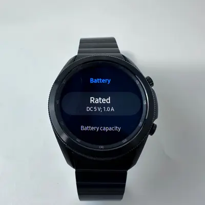 Samsung Galaxy Watch3 SM-R840 (45mm, GPS) Titanium Case Black Metal Link Band - Thumbnail 5
