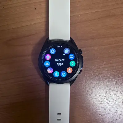 Samsung Galaxy Watch3 SM-R845U (LTE, 45mm) White Sport Band - Thumbnail 5