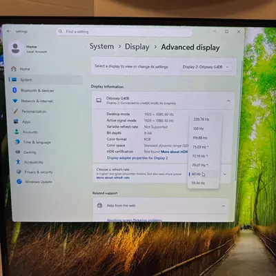 Samsung Odyssey G4 27" FHD 1080p 240Hz 1ms IPS Gaming Monitor S27BG402EN HDMI DP - Thumbnail 4